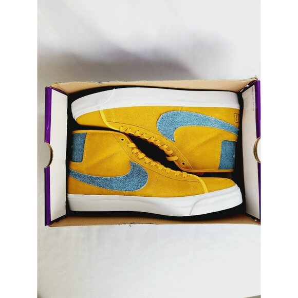 14 MEN\'S NIKE Blazer Mid PRO FD0269-700 YELLOW / WHITE TRAINING main image 6